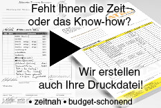 Wir erstellen Ihre Druckdatei - zeitnah und budget-schonend