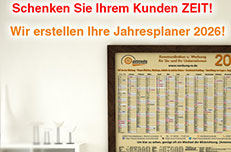 hoch individualisierbare Jahresplaner / Wandkalender
